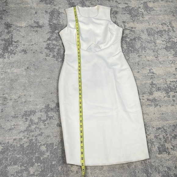 Elizabeth & James Dress Sapphire White Bodycon Sleeveless w/ Center Cut Out - Picture 7 of 13